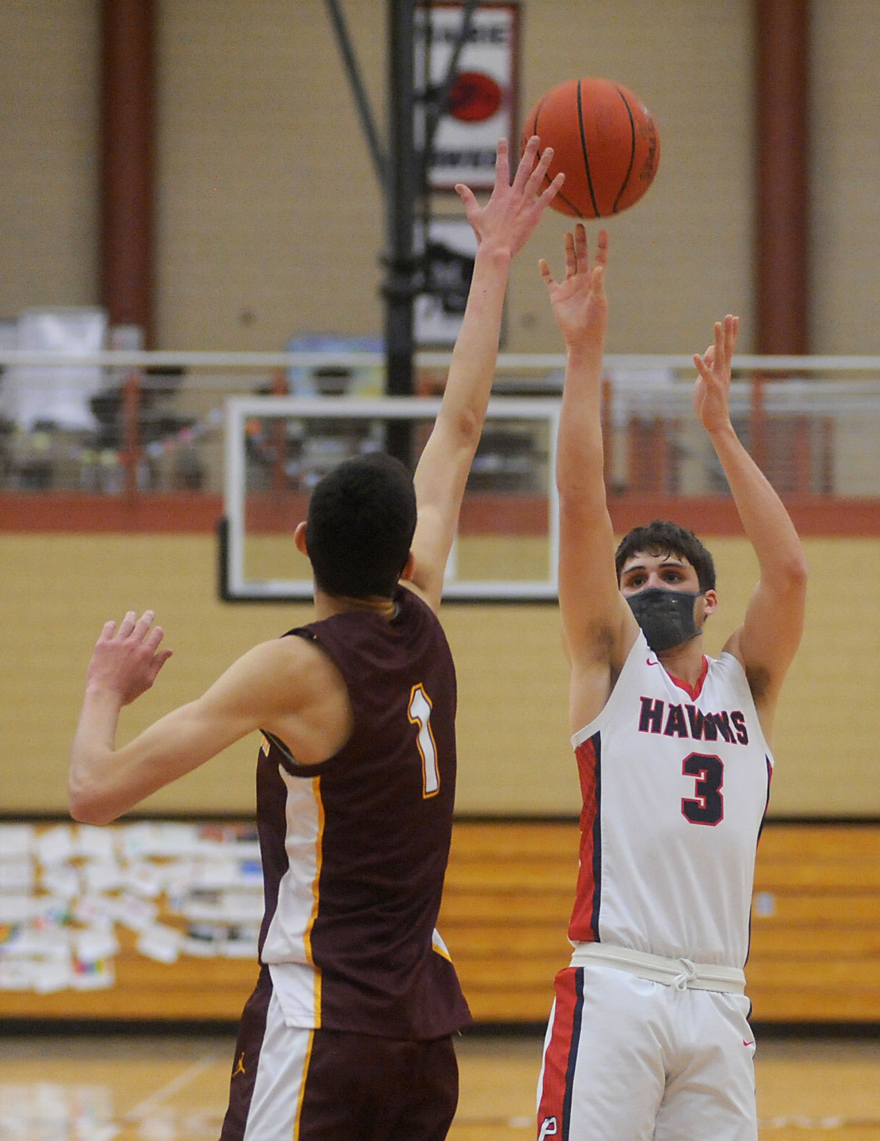 Launching his shot